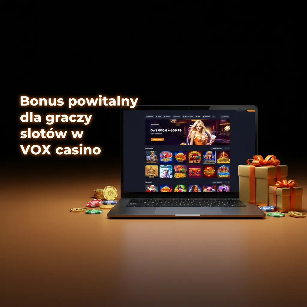Baner VOX: bonus powitalny na sloty do 10 000 PLN + 600 darmowych spinów; min. depozyt 50 PLN, reloady i cashback.