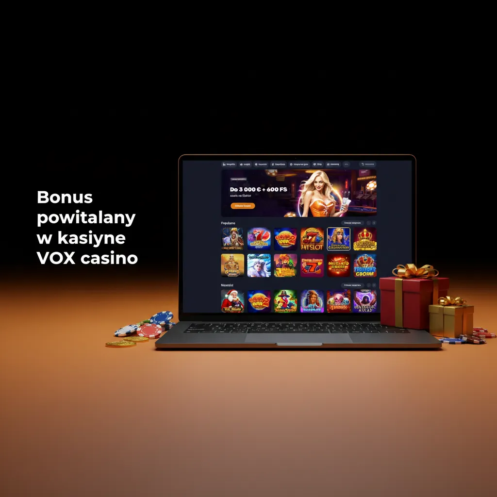 VOX Casino: bonus powitalny do 10 000 PLN + 600 darmowych spinów; nowi gracze, min. depozyt 50 PLN.