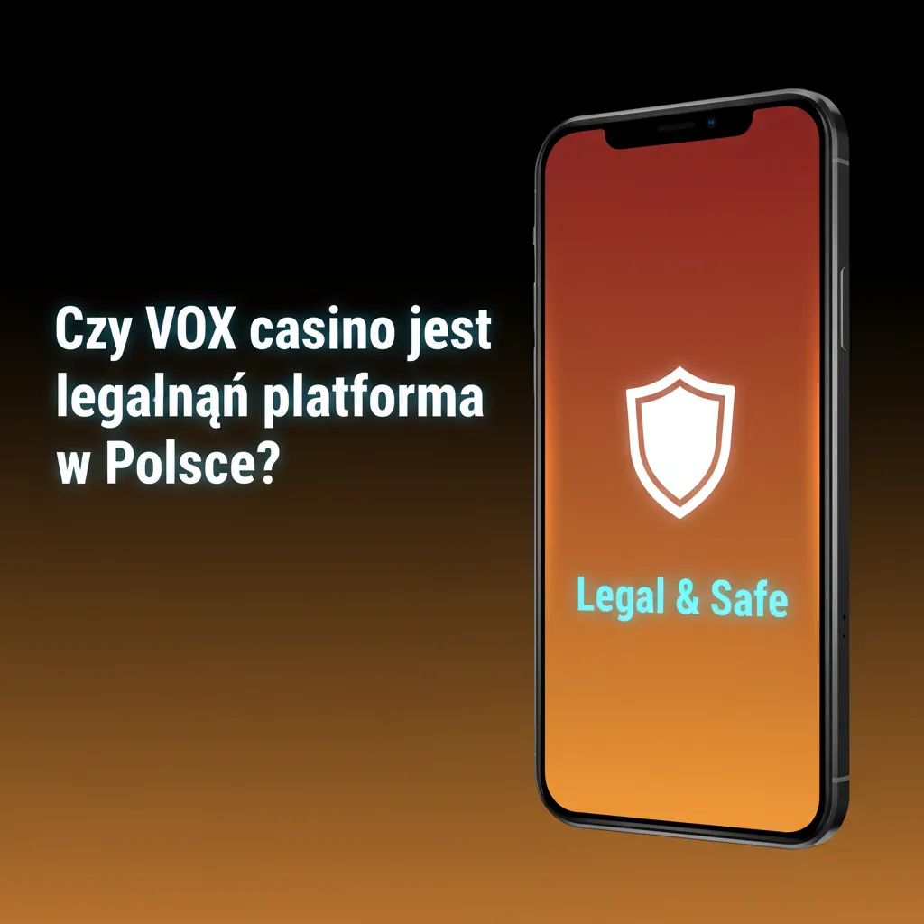 Infografika: Czy VOX jest legalne w PL? Licencja Curaçao; RODO, TLS, testy RNG. W PL legalne tylko z licencją MF.