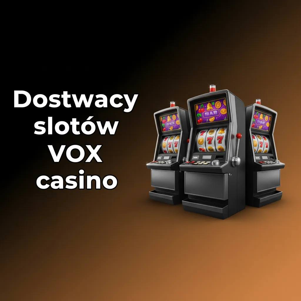 Logotypy dostawców slotów VOX: 75 producentów, m.in. Pragmatic Play, Play’n GO, NetEnt, Red Tiger, Yggdrasil.