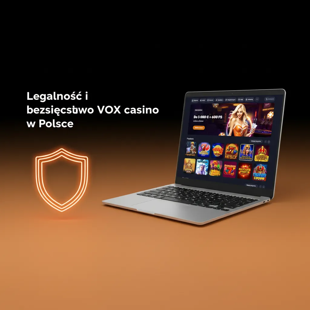 Infografika: VOX – licencja międzynarodowa, SSL, KYC, prywatność, odpowiedzialna gra, ochrona nieletnich w Polsce.